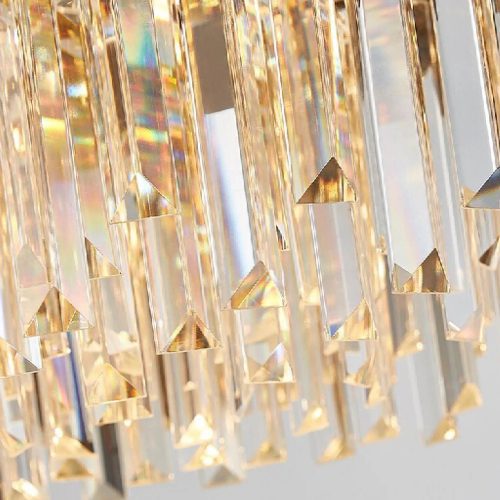 MIRODEMI Alimena Gold Black Crystal Modern LED Chandelier For Perfect Living Room Small Details