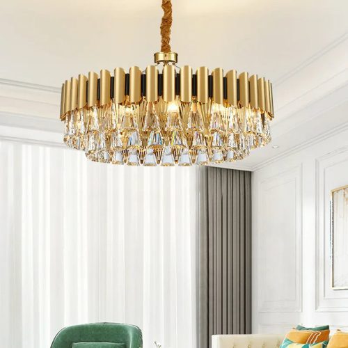 MIRODEMI Almenno San Salvatore Luxury Drum Crystal Chandelier