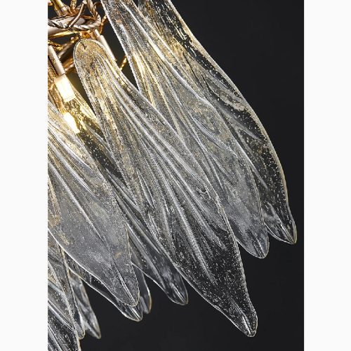 MIRODEMI Alpette Gold Modern Crystal Chandelier Details