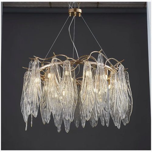 MIRODEMI Alpette Gold Modern Crystal Glass Chandelier For Kitchen