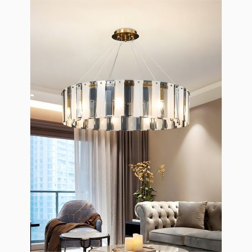 MIRODEMI Altavilla Monferrato Modern Home Decor Drum Hanging Chandelier for Living Room