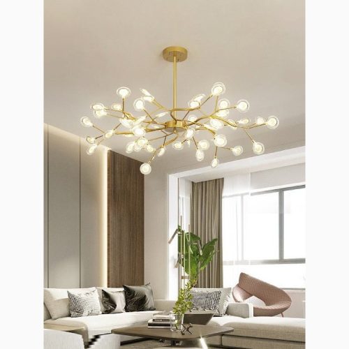 MIRODEMI Altavilla Vicentina Gold Black Creative Chandelier