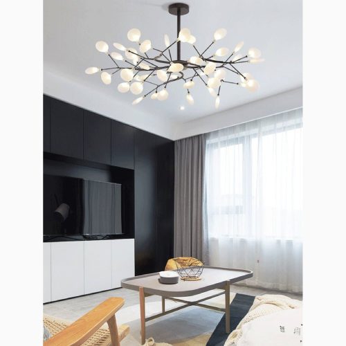 MIRODEMI Altavilla Vicentina Gold Black Nordic Chandelier