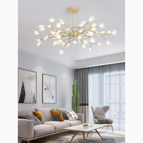 MIRODEMI Altavilla Vicentina Gold Black Nordic Design Creative Chandelier