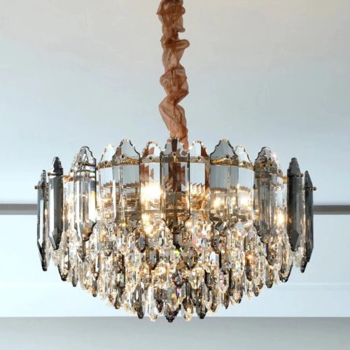 MIRODEMI Altendorf Modern Crystal Round Chandelier