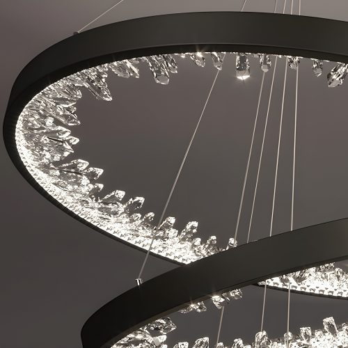 MIRODEMI Altidona Black Chandelier