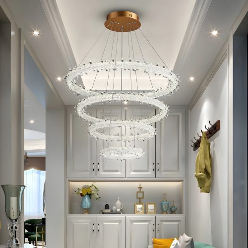 MIRODEMI® Andenne | Modern Ring Chandelier for Kitchen