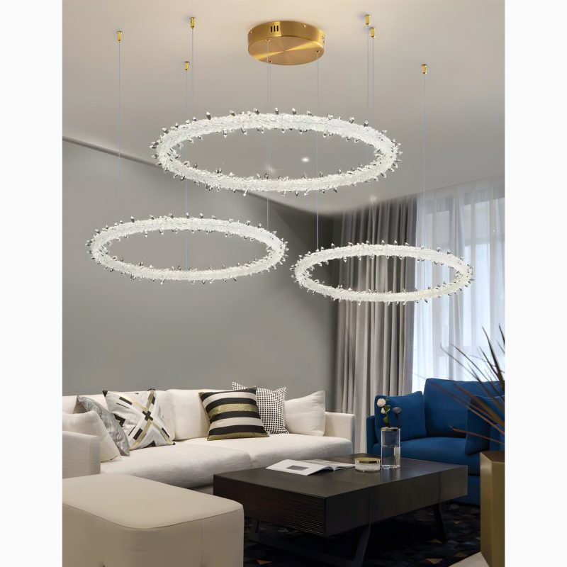 MIRODEMI Andenne | Modern Crystal Chandelier for Living Room