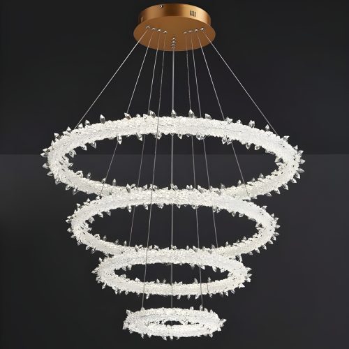 MIRODEMI Andenne Ring Crystal Chandelier