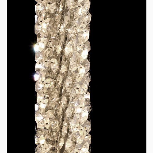 MIRODEMI Andon Modern Crystal Pendant Lamp with Adjustable Strip for Bedroom