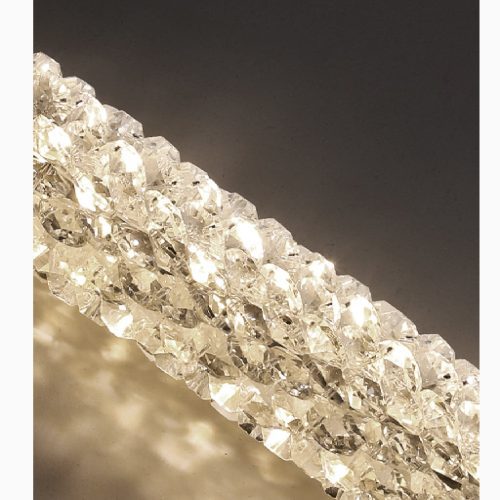 MIRODEMI Andon Modern Luxury LED Crystal Pendant Lamp with Adjustable Strip for Bedroom