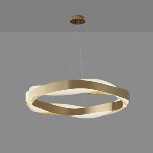 MIRODEMI Arlon Creative Oval Gold Chandelier