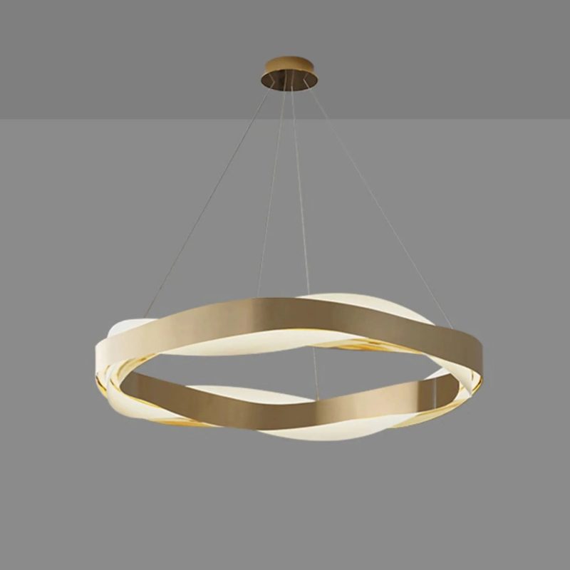 MIRODEMI Arlon Creative Oval Gold Chandelier