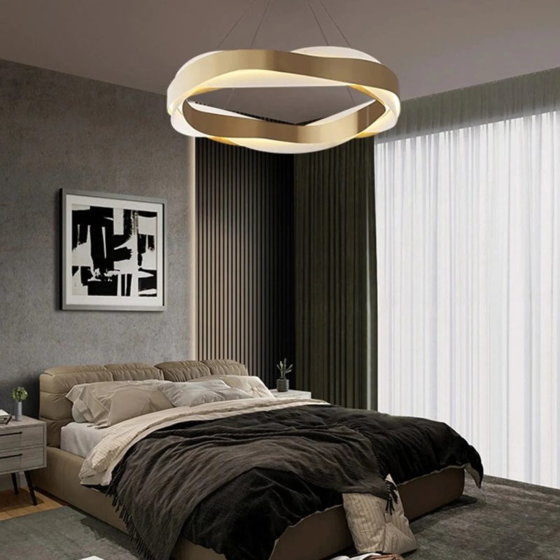 MIRODEMI Arlon Creative Ring Gold Chandelier