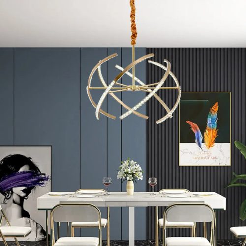 MIRODEMI Arnasco Creative Spherical Crystal Chandelier For Living Room