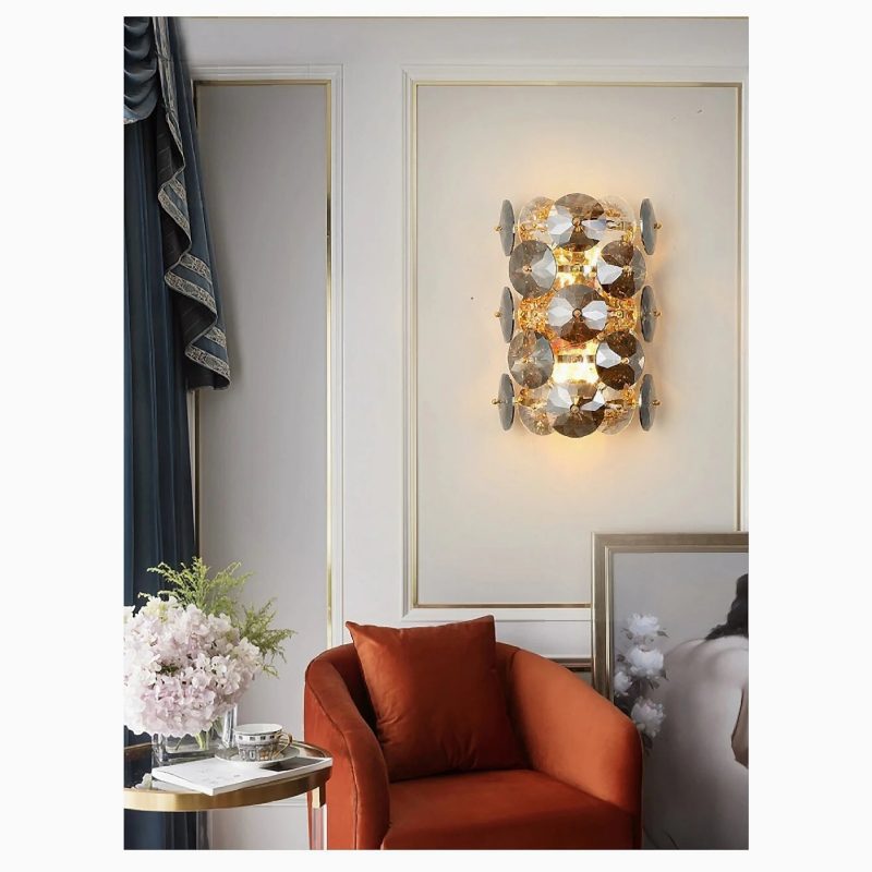 MIRODEMI Ascona crystal wall lamp