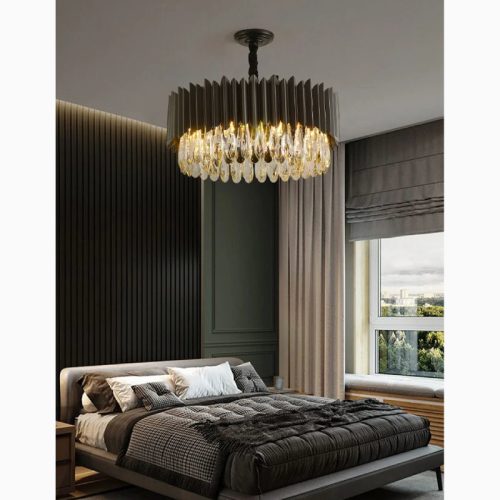 MIRODEMI Ath Creative Round Crystal Chandelier