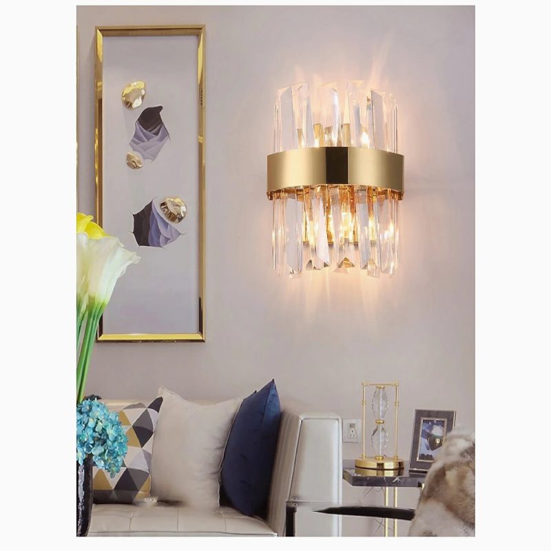 MIRODEMI Avenches Creative Wall Sconce With Big Crystals