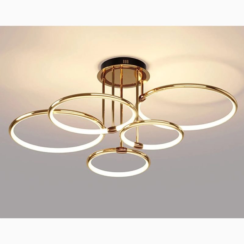 MIRODEMI Bagolino Luxury Ring LED Chandelier made of Electroplated Metal for Living Room Luxury Bedroom