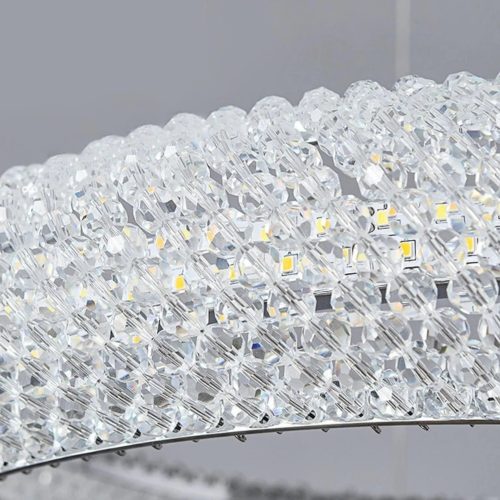 MIRODEMI Bern Designer Ring Crystal Chandelier