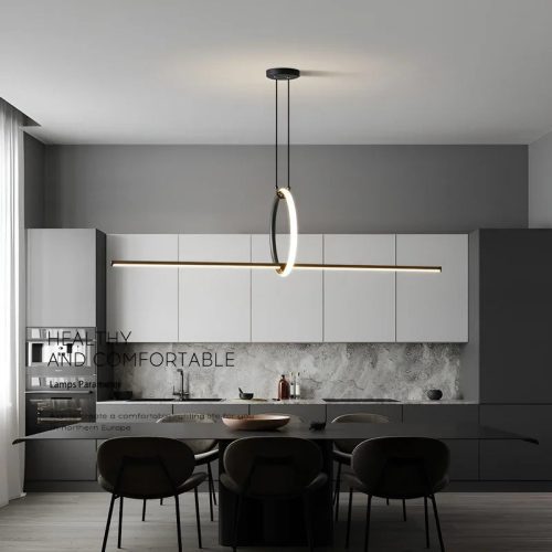 MIRODEMI Berthemont les Bains Art Pendant Light Long Bar Shape for Dinning Room