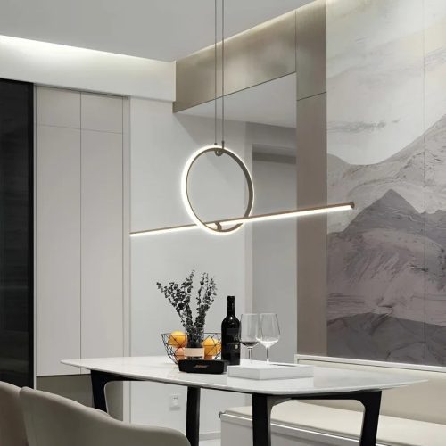 MIRODEMI Berthemont les Bains Art Pendant Light Long Bar Shape for Living Room