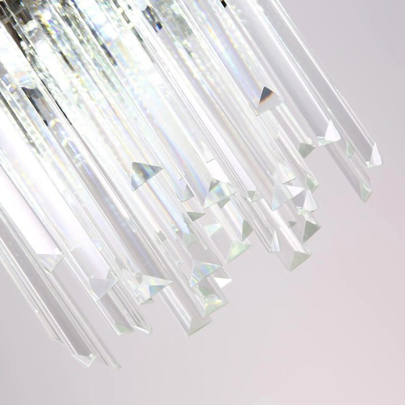 MIRODEMI Biot Gold Crystal Hanging Chandelier