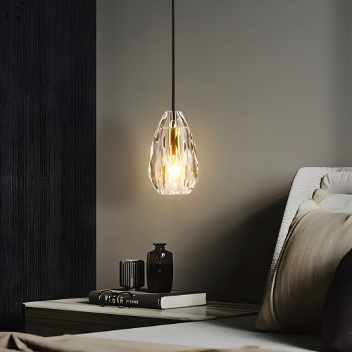 MIRODEMI Boissano | Luxury Diamond Crystal Pendant Light for Bedroom