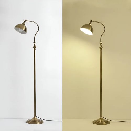 MIRODEMI Bouveret Nordic Style Black Bronze Retro Floor LED Lamp for Hall