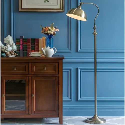 MIRODEMI Bouveret Nordic Style Black Bronze Retro Floor LED Lamp for Living Room