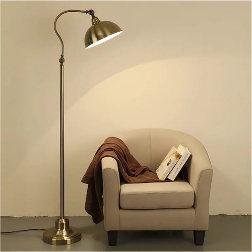 MIRODEMI Bouveret Nordic Style Black Bronze Retro Floor LED Lamp for Living Room Bedroom Hall