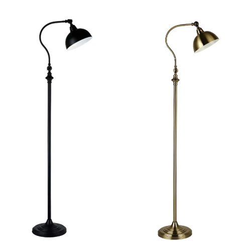 MIRODEMI Bouveret Nordic Style Black Bronze Retro Floor LED Lamp for Room