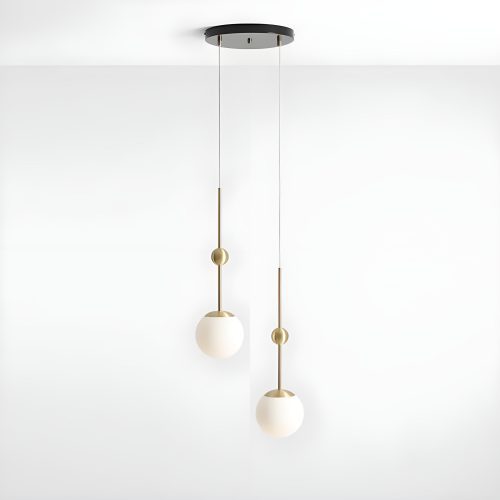 MIRODEMI Brianconnet Minimalistic LED Pendant Chandelier with 2 Heads