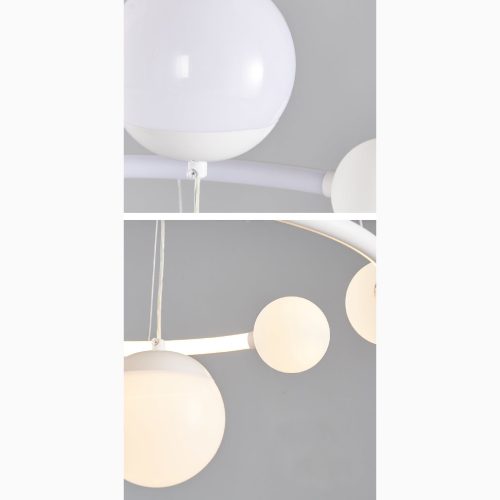 MIRODEMI Broc Modern Pendant LED Chandelier in the Shape of Hanging Ball for Bedroom