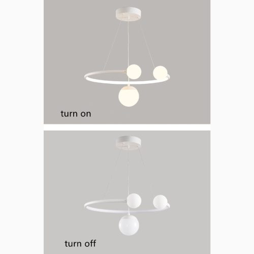 MIRODEMI Broc Modern Pendant LED Light in the Shape of Hanging Ball for Bedroom