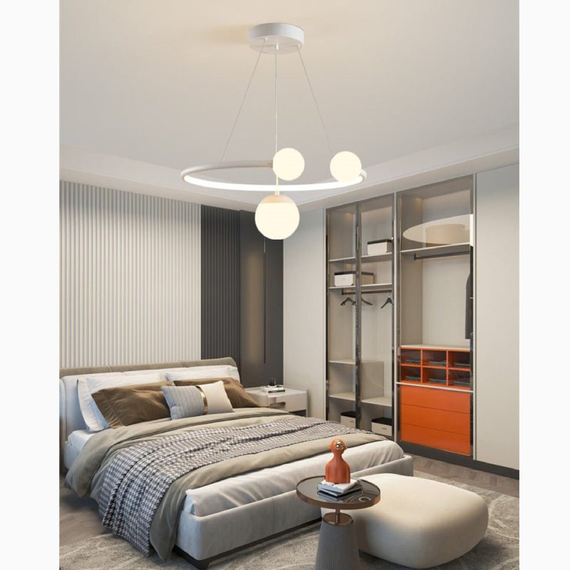 MIRODEMI Broc Modern Pendant Light in the Shape of Hanging Ball for Bedroom