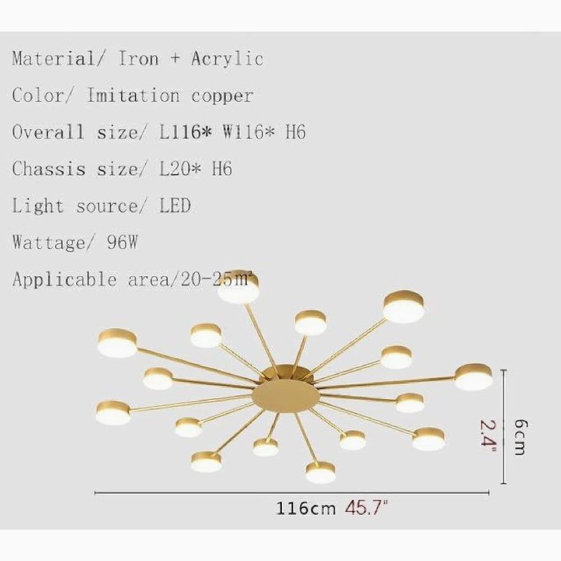 MIRODEMI Buchs Led Ceiling Chandelier