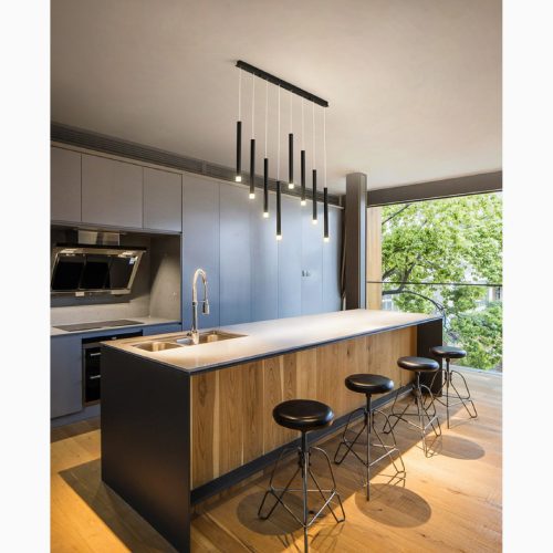 MIRODEMI Burgdorf Black Pendant Chandelier Minimalism