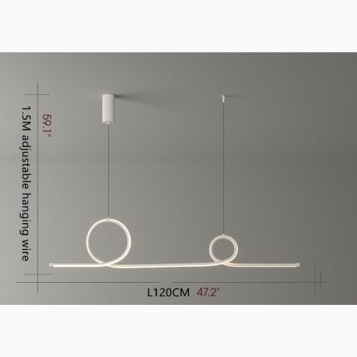 MIRODEMI Bussnang Modern Pendant Lamp White