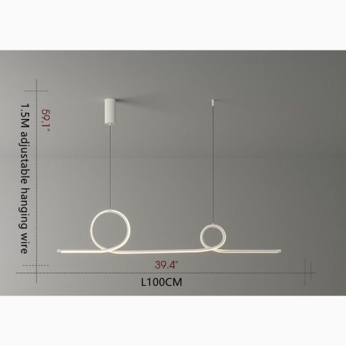 MIRODEMI Bussnang Pendant Lamp With Ribbon Design