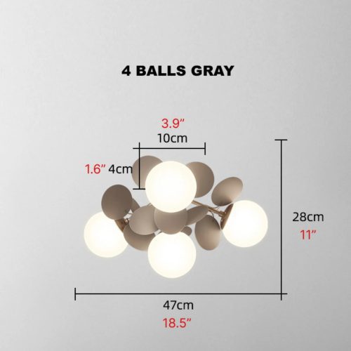 MIRODEMI Cabella Ligure Creative Flower LED Ceiling Lamp