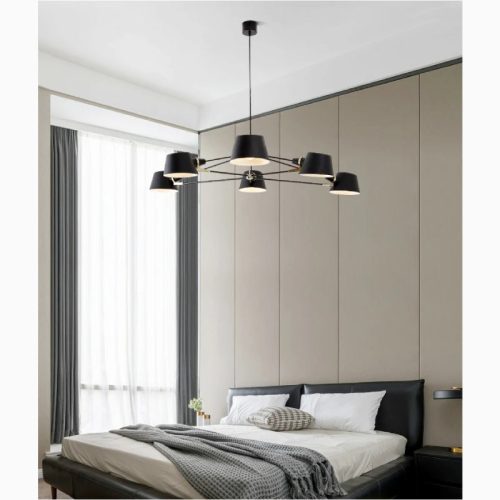 MIRODEMI Cadorago Black Modern Design Pivot Chandelier