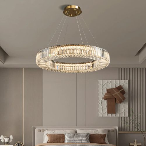 MIRODEMI Cadrezzate Crystal LED Chandelier For Living Room