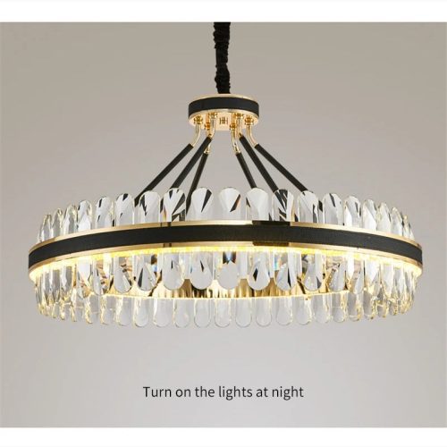 MIRODEMI Caerano di San Marco Postmodern Crystal Round Chandelier For Dining Room