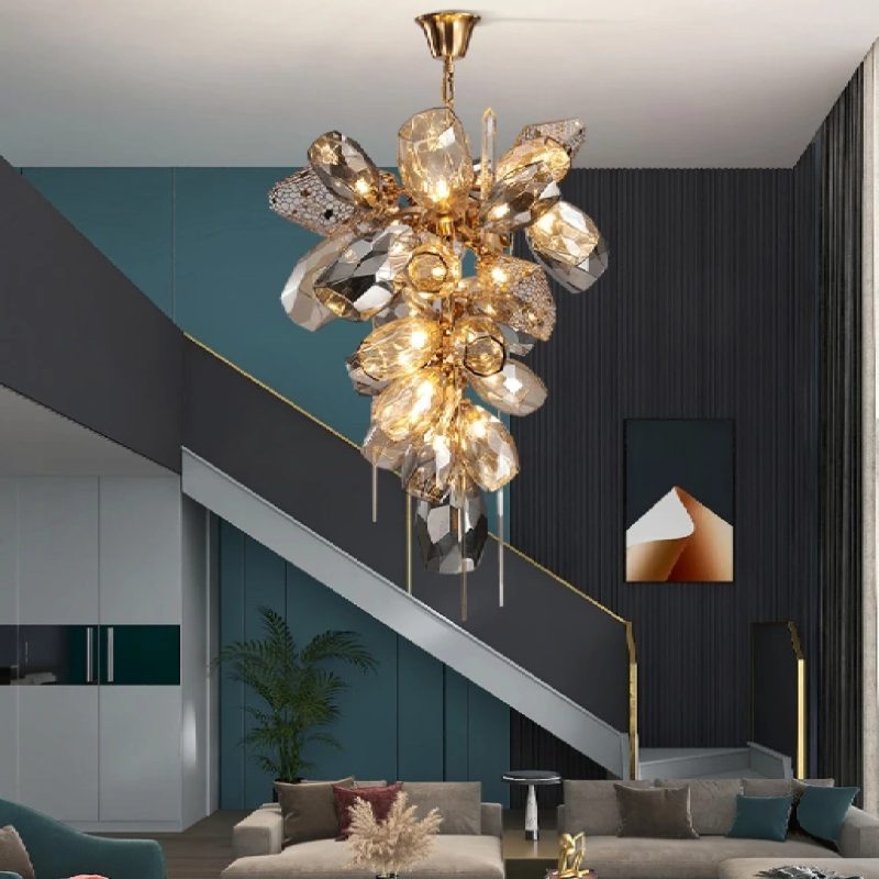 MIRODEMI Cafasse | Postmodern Creative Luxury K9 Crystal Chandelier For Staircase