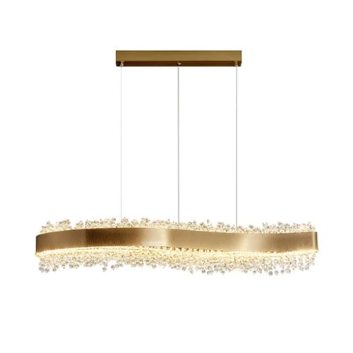 MIRODEMI Caglio Luxury Wave Shaped Rectangle Chandelier