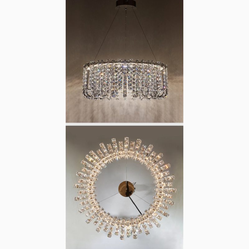 MIRODEMI Cagnano Amiterno Large LED Crystal Pendant Chandelier