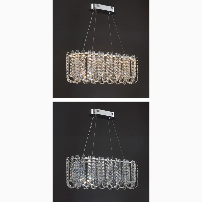 MIRODEMI Cagnano Amiterno Posh Large LED Crystal Chandelier