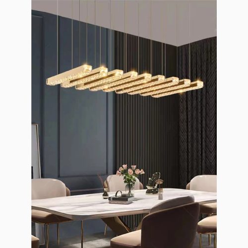 MIRODEMI Cagno Creative Stainless Steel Pendant Crystal Light