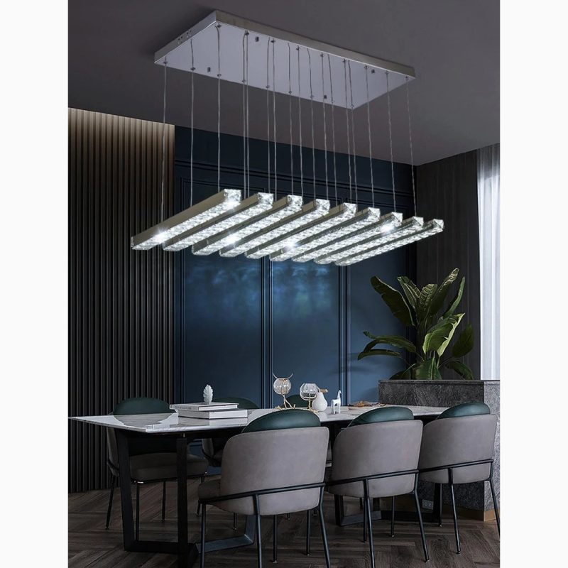 MIRODEMI Cagno Creative Stainless Steel Pendant Crystal Lighting